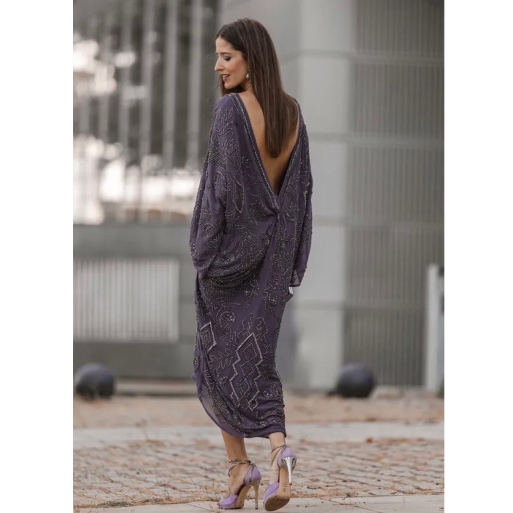 Zara Beaded Midi Dress
